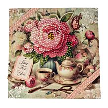 Craft Buddy Crystal Art Vintage Floral Card Set