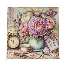 Craft Buddy Crystal Art Vintage Floral Card Set