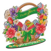 Craft Buddy Crystal Art Wooden Decor Easter Basket