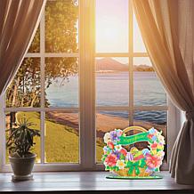 Craft Buddy Crystal Art Wooden Decor Easter Basket