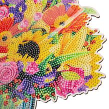 Craft Buddy Crystal Art Wooden Floral Vase Decoration