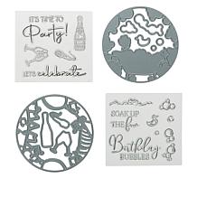 Crafter's Companion Celebrate Scene Stamp and Die Set