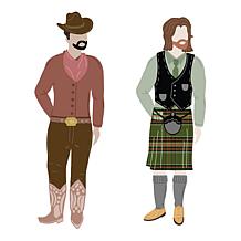 Crafter's Companion Dressed Up Gents Stamp & Die Set