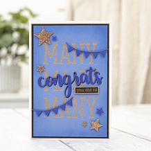 Crafter's Companion Friend and Congrats  Stamp & Die Sets