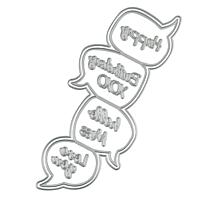 Crafter's Companion Gemini Speech Bubble Twist and Pop Dies