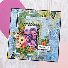 Crafter's Companion Light Distressed Damask 12" x 12" Paper Pad