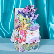 Crafter's Companion Rainbow Butterfly Pearl Paper Pad