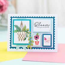 Crafter's Companion Stitched Edge Nesting Die Stamp, Flag and Tag 3pk