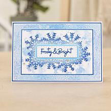 Crafter's Companion Winter Sentiment Frame Stamp and Die Kit