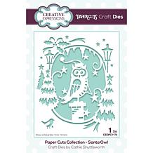 Creative Expressions Paper Cuts Scene - Santa Owl Craft Die