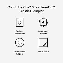 Cricut Joy Xtra Smart Iron-On Sampler (3 ct)