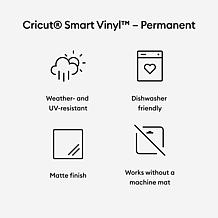 Cricut Smart Vinyl – Permanent (25 in x 5 ft) Orange