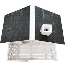 CritterSitters 27" Tall Outdoor Raised Pet House with Porch - White