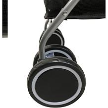 CritterSitters Single 4-Wheel Pet Stroller for 33lbs. and Under- Black