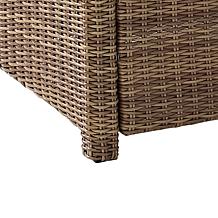 Crosley Bradenton Wicker Conversation Set Sand/Weathered Brown-5 Piece