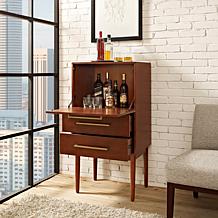 Crosley Furniture Everett Spirit Cabinet - Mahogany