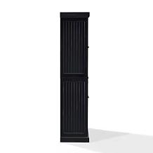 Crosley Furniture Seaside Kitchen Pantry - Distressed Black