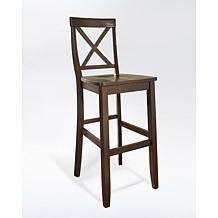 Crosley Furniture X-Back 2-piece 30" Bar Stool Set - Mahogany