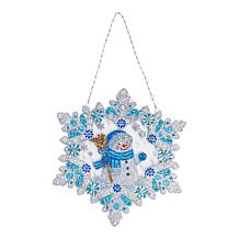 Crystal Art Winter Hanging Decorations - Set of 2