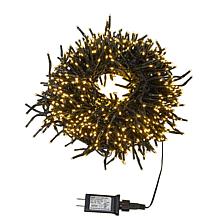 CUL 1000-Light 33-Foot Cluster Garland with Warm White LEDs