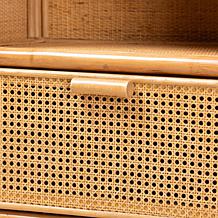 Curacao Rattan Bookcase 23.2" W x 13.8" D x 67.7" H