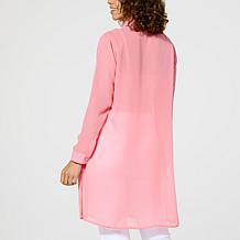 Curations x Nicole Hickl Button-Down Chiffon Duster