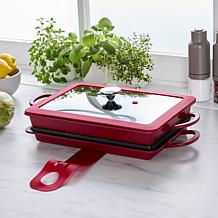 Curtis Stone 13-in-1 Dura-Pan+ Sauté Pan with Grill Pan and Lid