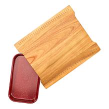 Curtis Stone Acacia Wood Workstation with Micro Sheet Pan 