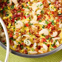 Curtis Stone Tri-Ply SS 5qt Dura-Pan Ceramic Sauté Pan with Lid