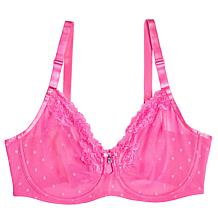 Curvy Couture Sheer Whisper Full Coverage Unlined Underwire Bra