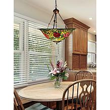 Dale Tiffany Rose Bush Inverted Tiffany Hanging Fixture