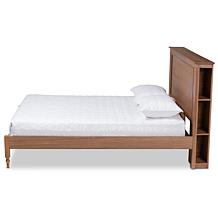 Danielle King Size Platform Storage Bed with Built-In Shelves