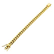 Dante Men's Gold PVD Stainless Steel 10mm Miami Cuban Link Bracelet