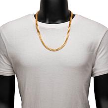 Dante Men's Gold PVD Stainless Steel 8mm Miami Cuban Chain