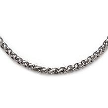 Dante Men's Stainless Steel 4mm Wheat Chain