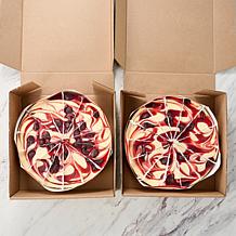 David's Cookies (2) 4lb Cheesecakes- Strawberry Swirl Future Ship 12/1