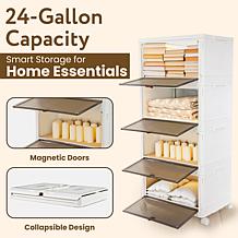 dbest Quik Box Sport Stackable Storage Bin with Wheels