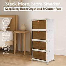 dbest Quik Box Sport Stackable Storage Bins with Wheels