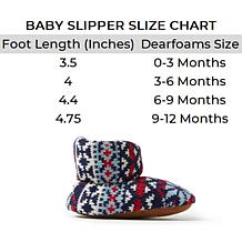 Dearfoams Infant Baby Bear Warm Up Bootie Slipper