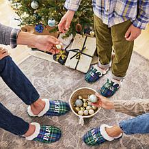 Dearfoams Kid's Lil Bear Matching Christmas Slippers