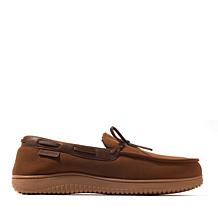 Dearfoams Men's Indoor Outdoor Microsuede Moccasin - Pierce