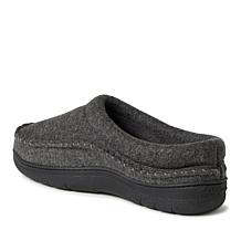 Dearfoams Men's Thompson Wool Blend Clog with Whipstitch
