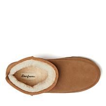 Dearfoams Women's Genuine Suede Mini Ankle Bootie - Gretchen