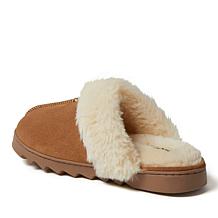 Dearfoams Women's Genuine Suede Scuff Slipper - Helena