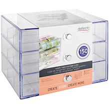 Deflecto Washi Tape Storage Cube - Clear