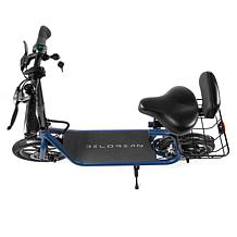 DeLorean 450W 36V Folding Seated E-Scooter w/Backrest & Accessories