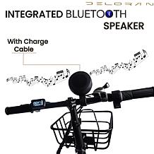 DeLorean 500W Low-Step E-Bike with Pedal Assist & Backrest