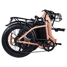 DeLorean 500W Low-Step E-Bike with Pedal Assist & Backrest