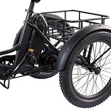 DeLorean 750W Folding Fat-Tire E-Trike with Pedal Assist and Throttle 