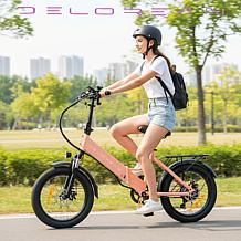 DeLorean Folding 500W E-Bike with Self-Repairing Tires and More